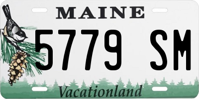 ME license plate 5779SM