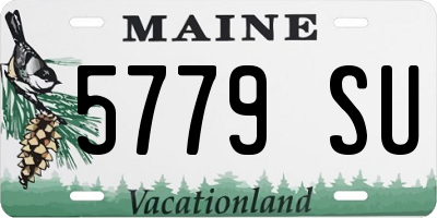 ME license plate 5779SU