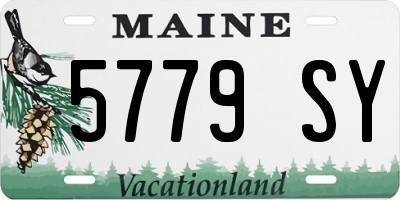 ME license plate 5779SY