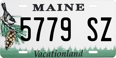 ME license plate 5779SZ