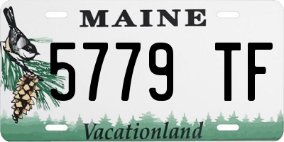 ME license plate 5779TF