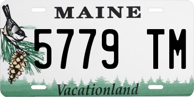 ME license plate 5779TM