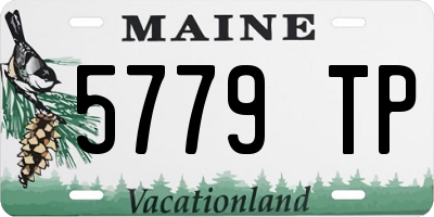 ME license plate 5779TP