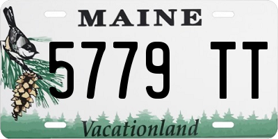 ME license plate 5779TT