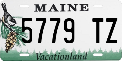 ME license plate 5779TZ