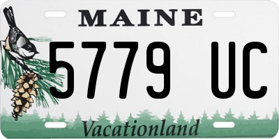 ME license plate 5779UC