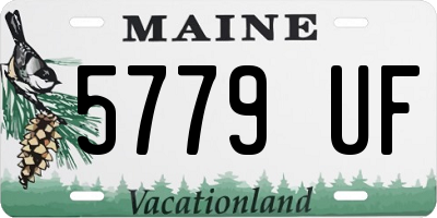 ME license plate 5779UF