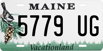 ME license plate 5779UG