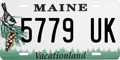 ME license plate 5779UK