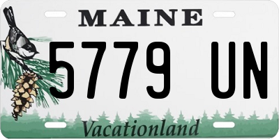 ME license plate 5779UN