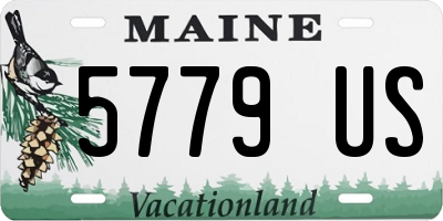 ME license plate 5779US