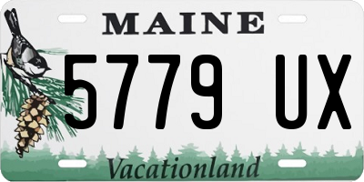 ME license plate 5779UX