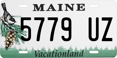 ME license plate 5779UZ