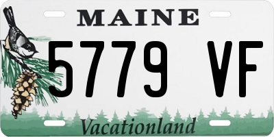 ME license plate 5779VF