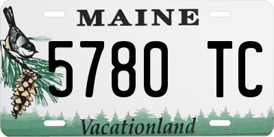 ME license plate 5780TC