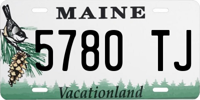 ME license plate 5780TJ