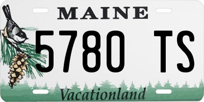 ME license plate 5780TS