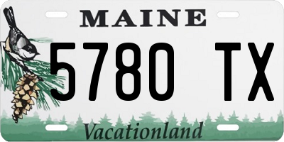 ME license plate 5780TX