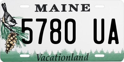 ME license plate 5780UA