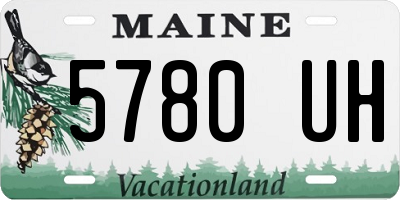 ME license plate 5780UH