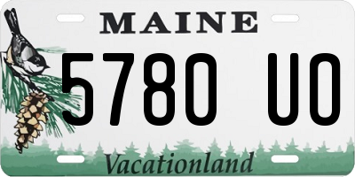 ME license plate 5780UO