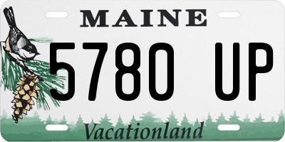 ME license plate 5780UP