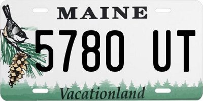 ME license plate 5780UT