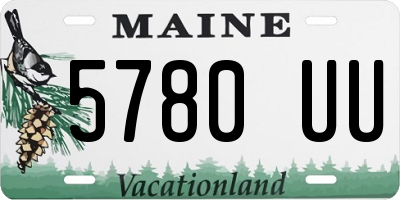 ME license plate 5780UU