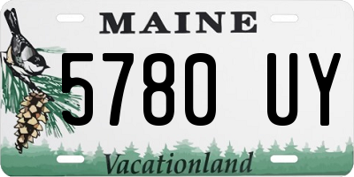 ME license plate 5780UY