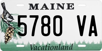 ME license plate 5780VA