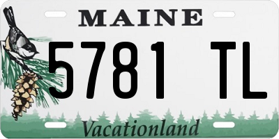 ME license plate 5781TL