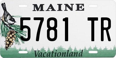 ME license plate 5781TR