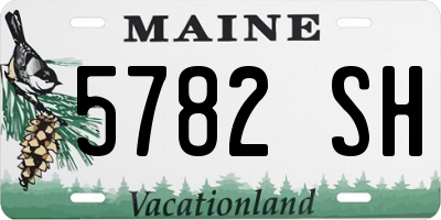 ME license plate 5782SH