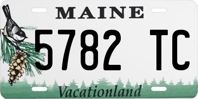 ME license plate 5782TC