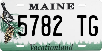 ME license plate 5782TG