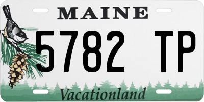 ME license plate 5782TP