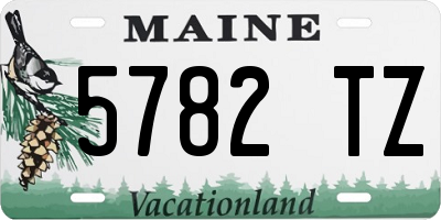 ME license plate 5782TZ