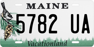 ME license plate 5782UA