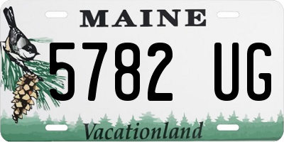 ME license plate 5782UG