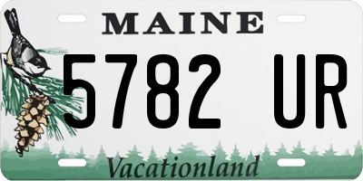 ME license plate 5782UR