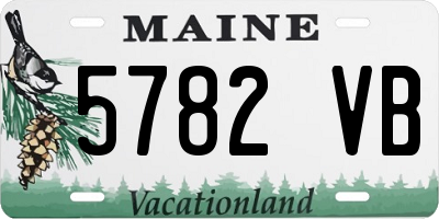 ME license plate 5782VB