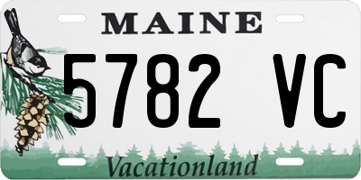 ME license plate 5782VC