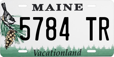 ME license plate 5784TR