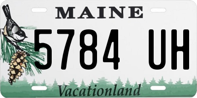 ME license plate 5784UH