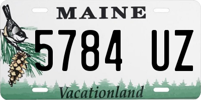 ME license plate 5784UZ