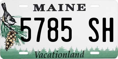ME license plate 5785SH