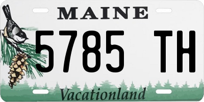 ME license plate 5785TH