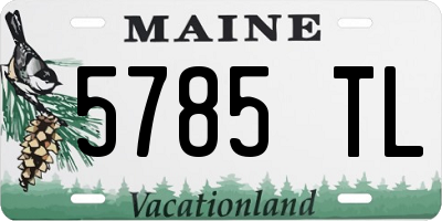 ME license plate 5785TL