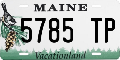 ME license plate 5785TP