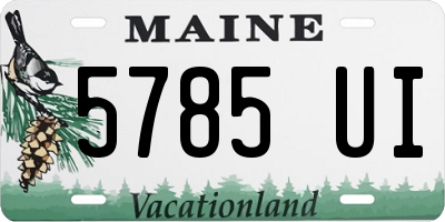 ME license plate 5785UI